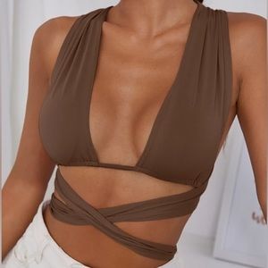 Versatile brown top
